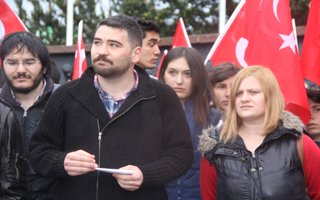 Erzurum'da öğrencilerden Soma eylemi