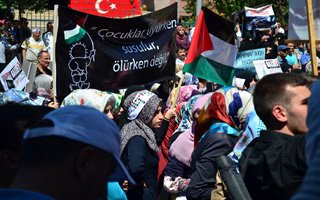 Erzurum'da İsrail protestosu kavgası