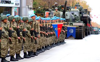 Erzurum'da cumhuriyet bayramı provası 