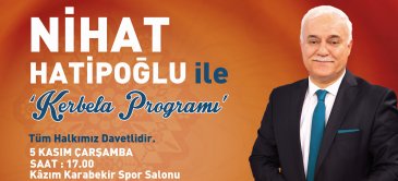 Nihat Hatipoğlu Erzurum'a geliyor