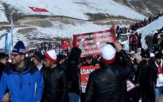 Erzurum'a Sarıkamış yürüyüşü teşekkürü