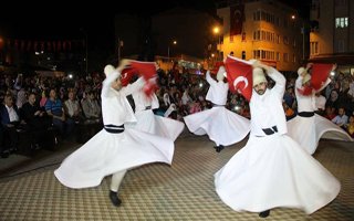 Erzurum'da Semazenli Demokrasi Nöbeti