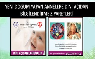 Erzurum'da annelere dini hizmet!