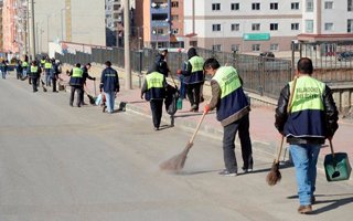 Palandöken'de bahar temizliği başladı