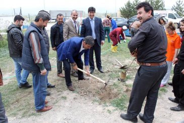 Pasinler'de yeşil alan seferberliği