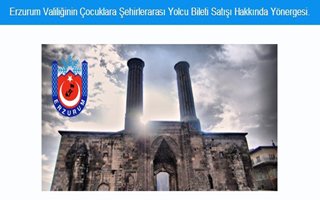 Erzurum'da çocuklara bilet satmak yasak