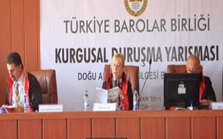 Erzurum'da duruşma yarışması yapıldı