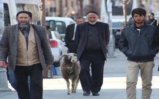 Erzurum'da pastırma sıcakları keyfi