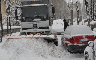 Palandöken Belediyesi kar mesaisinde