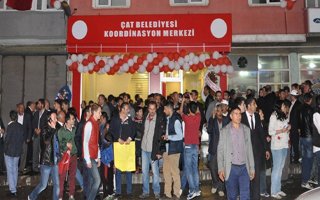 Çat belediyesi koordinasyon merkezi açıldı