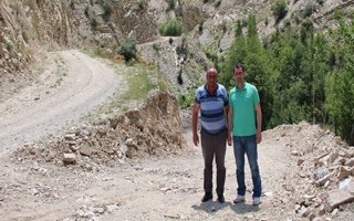 Köylülerin hayali olan yol ulaşıma açıldı