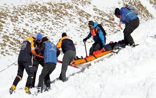 Palandöken'de Çığ Tatbikatı