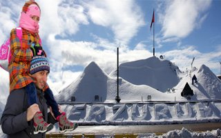 Erzurum'un ismi kar altında kaldı