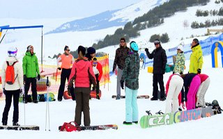 Palandöken'de yüzler gülüyor