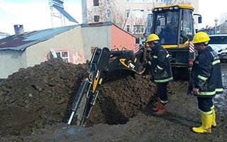 Büyükşehir Çat’ta altyapıya yoğunlaştı