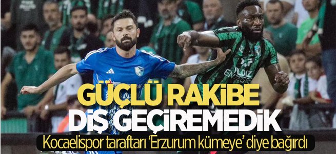 Erzurumspor güçlü rakibine diş geçiremedi